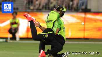 BBL players sent to hospital after sickening clash while going for high catch