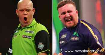 Littler straft missers Van Gerwen genadeloos af en slaat al gauw een gaatje in WK-finale