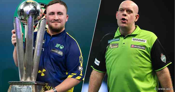 Van Gerwen afgedroogd in WK-finale, Littler jongste kampioen ooit: ‘Elke 17 jaar wordt een grootheid geboren’