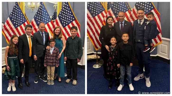 Dave Min and Derek Tran, OC’s newest House members, are sworn in