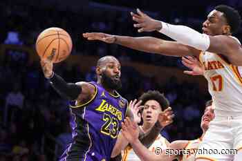 LeBron James breaks another Michael Jordan record in Lakers' win over Hawks