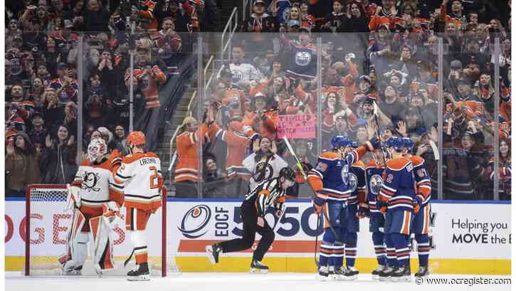 Ducks’ 3-game win streak ends in Edmonton