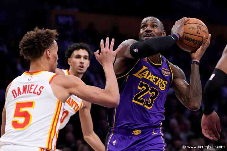 LeBron James breaks Michael Jordan’s 30-point record as Lakers beat Hawks