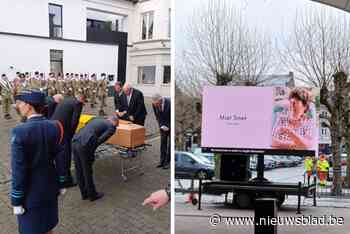 Staatsbegrafenis oud-minister Miet Smet onder grote belangstelling plaatsgevonden in Lokeren