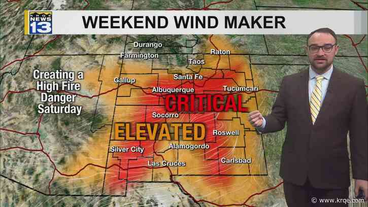 Strong winds and increased fire threat to start the weekend