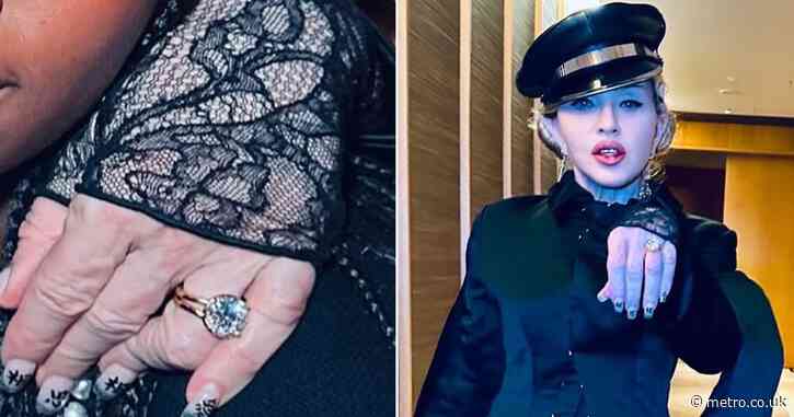 Madonna, 66, flashes ring and fuels engagement rumours with boyfriend, 28