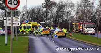 LIVE: Road closed as 999 crews rush to 'two-vehicle' crash in Billingham