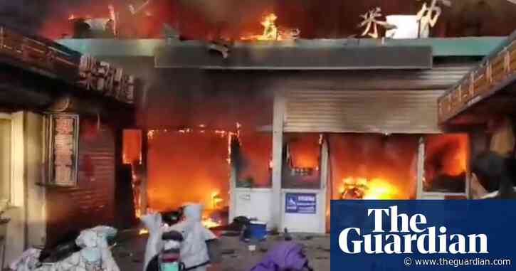 Fire at food market in northern China kills eight people and injures 15