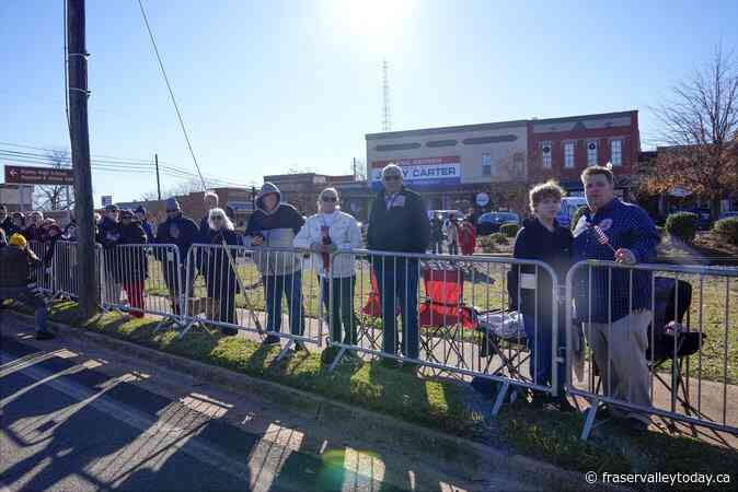 Jimmy Carter’s 6-day state funeral begins with a motorcade through south Georgia