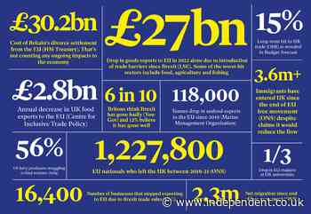 The damning statistics that reveal the true cost of Brexit, five years on