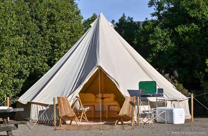 New canvas bell tents add to “glamping” options for campers at state parks