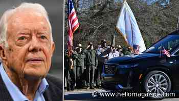 See the moving moment Jimmy Carter's funeral procession paused in front of his childhood home