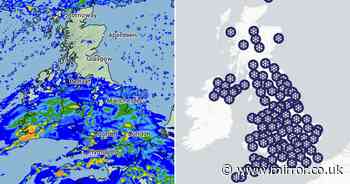 UK snow tracker MAPPED: Exactly when it will snow in your area - check your postcode