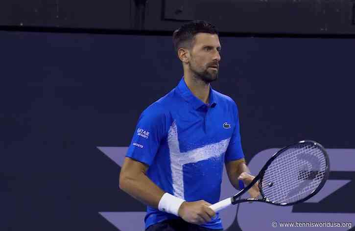 Novak Djokovic tips his hat to Reilly Opelka after Brisbane defeat