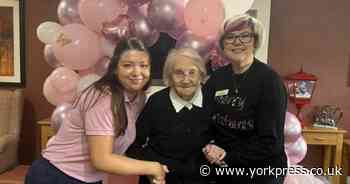 One of the oldest people in North Yorkshire has celebrated a festive birthday