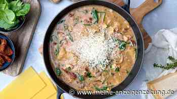 Schneller Hähnchen-Lasagne-Topf: Das unkomplizierte One-Pot-Wunder mit Spinat und Parmesan