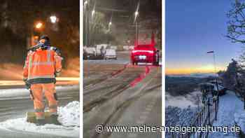 Schneefall und Glatteis: Fotos zeigen Winter-Chaos in Deutschland