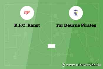 Wedstrijd tussen Ranst B en TOR Deurne Pirates B afgelast