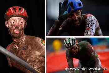 N BEELD. Herkent u ze nog? Raad welke veldrijders verstopt zitten onder de modder na cross van Dendermonde