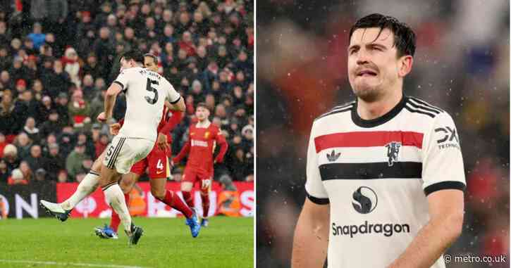 Manchester United legends Gary Neville and Roy Keane react to Harry Maguire missing late sitter vs Liverpool