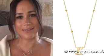 Recreate Meghan Markle’s gold personalised necklace look for £59 at Abbott Lyon