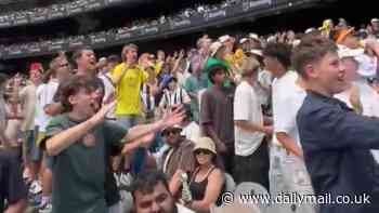 Aussies are slammed for disgraceful chant at the cricket