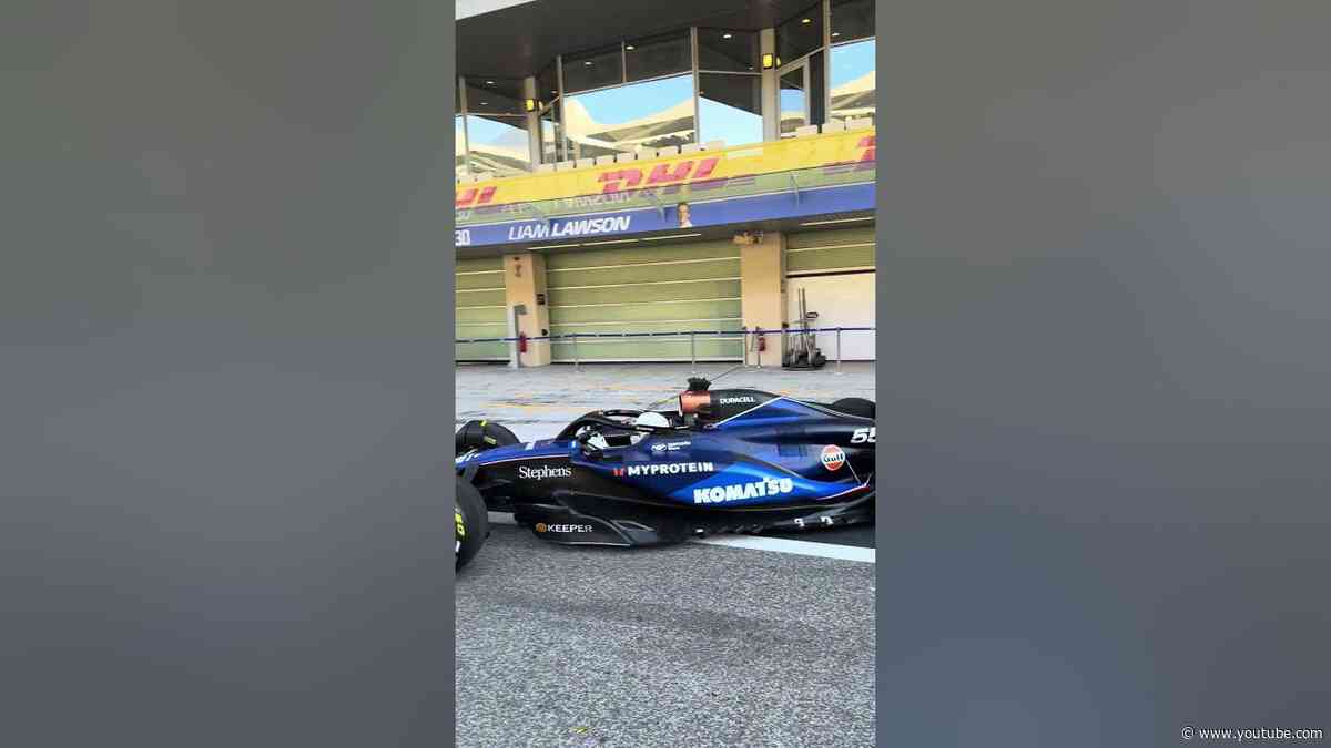 Rolling out and reporting for duty 🫡🌶️ #wearewilliams #f1 #formula1 #carlossainz #sainz #chilli