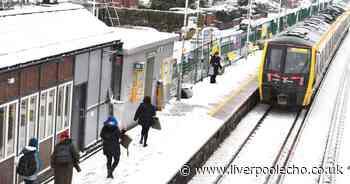 Liverpool snow live weather updates as Merseyrail trains cancelled and flood warning issued