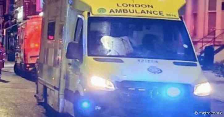 Two people taken to hospital after stabbing on major road in London