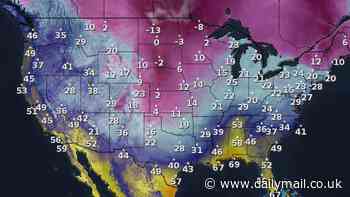 Deep freeze moves across US as 63 million people face bone-chilling temps and major snowfall