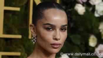 Zoe Kravitz wears earrings reminiscent of her engagement ring at 2025 Golden Globes after Channing Tatum split