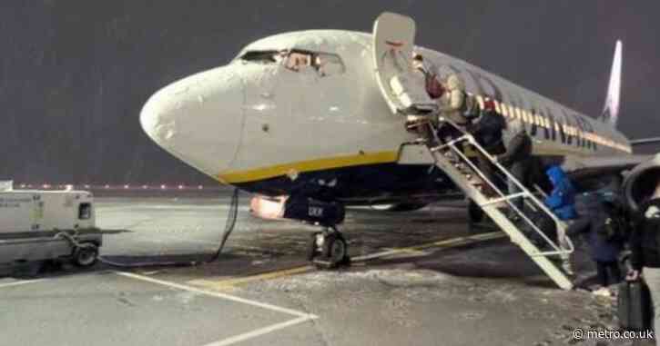 Snow closes Manchester airport runways as weather warnings cover the UK