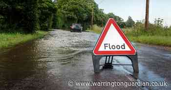 Upgraded flood warnings remain in place in town – as does snow and ice warning