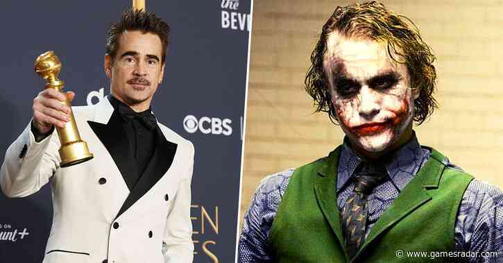 The Penguin star Colin Farrell pays tribute to Heath Ledger and Joaquin Phoenix's "extraordinary" comic book performances after winning Golden Globe