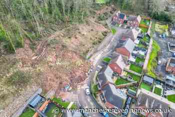 Homeowners fearing for £400,000 new build homes after being 'cut off' by giant landslip