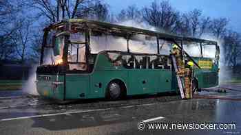 Schoolbus in brand gevlogen in Limburg, kinderen op tijd eruit