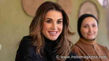 Queen Rania is bewitching in belted dress and the most unique shoes we've seen a royal wear