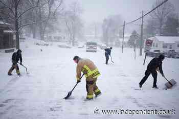 Storm Blair live: Seven states declare emergencies as 63 million hit by snow and ice, causing flight chaos