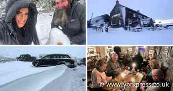 23 people snowed in at Britain's highest pub in North Yorkshire