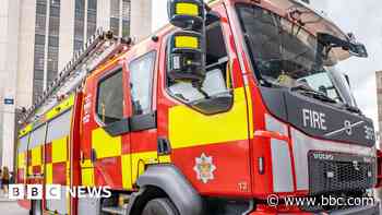 Firefighters tackle blaze at recycling plant