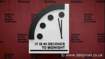 Is humanity doomed? Doomsday Clock will be updated this MONTH to determine our fate - as the Russia-Ukraine war rages on and climate disasters continue to wreak havoc