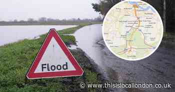 Flood alert issued between Dartford and Westerham following heavy rain