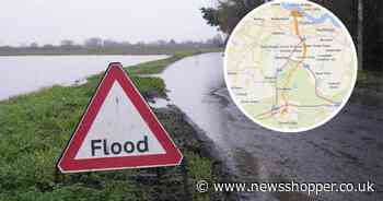 Flood alert issued between Dartford and Westerham following heavy rain