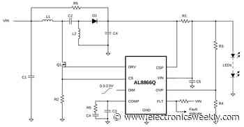 85V LED headlight driver suits buck, boost, buck-boost and SEPIC topologies