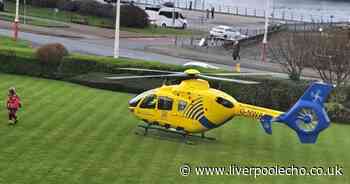 Air ambulance lands after medical emergency at Tesco Express