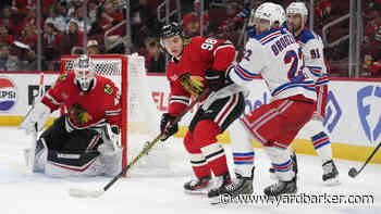 Recap: Blackhawks fall to Rangers 6–2 as Bedard extends point streak to seven