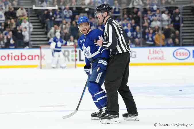 Toronto forward Max Domi fined $5,000 for elbowing Flyers forward Garnet Hathaway