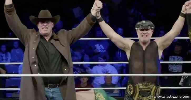 Dude Love And JBL Appear At OVW Event