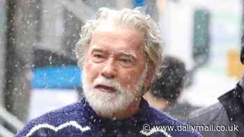 Arnold Schwarzenegger, 77, shows off Santa Claus transformation as he films The Man With The Bag in NYC