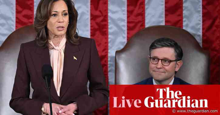 Kamala Harris formally announces Donald Trump’s election victory after Congress certifies result – US politics live